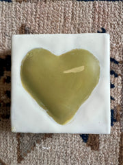 Loved, Soft Green Neutral Heart