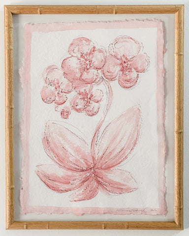 Pink Toile Orchid No. 1