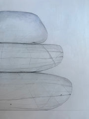 Silver + Gold Stacked Stones