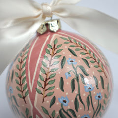 Snowy Florals Ornament