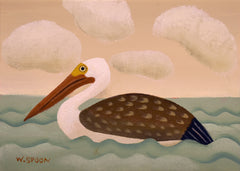 Swimming Pelican