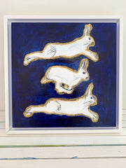 Leaping Hare at Night I