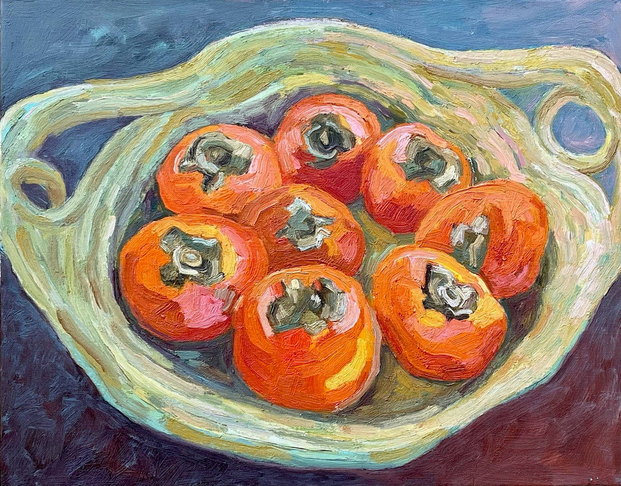 Persimmons in a Low Country Basket