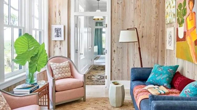 Artists: Katherine Stratton Miller, Chelsea Goer, Page Morris, Lynne Hamontree; Interior Design: Jenny Keenan for Coastal Living Idea House