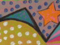 Starfish in Polka Dot Frame